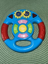 Electric Baby Steering Wheel Toy Light Sound" Tested Batteries Included
