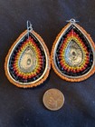 NATIVE AMERICAN HAND CRAFTED BEAD EARRINGS SOUTHWEST NWOT — photo 2