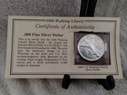 1988 Walking Liberty $1 Dollar - Silver 1 Oz. 1st Day Of Issue Proof BU