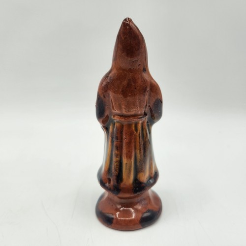 1986 Lester Breininger Pottery Redware Santa Belsnickel Christmas Figurine 4" - Picture 4 of 6