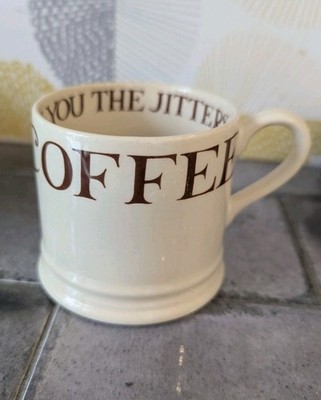 Emma Bridgewater kleine Tasse Too Much Coffee Jitters Toast & Marmalade selten