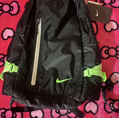 Nike Hypervoid Mesh Backpack Padded Zip Black/Green 977 cu in One Size