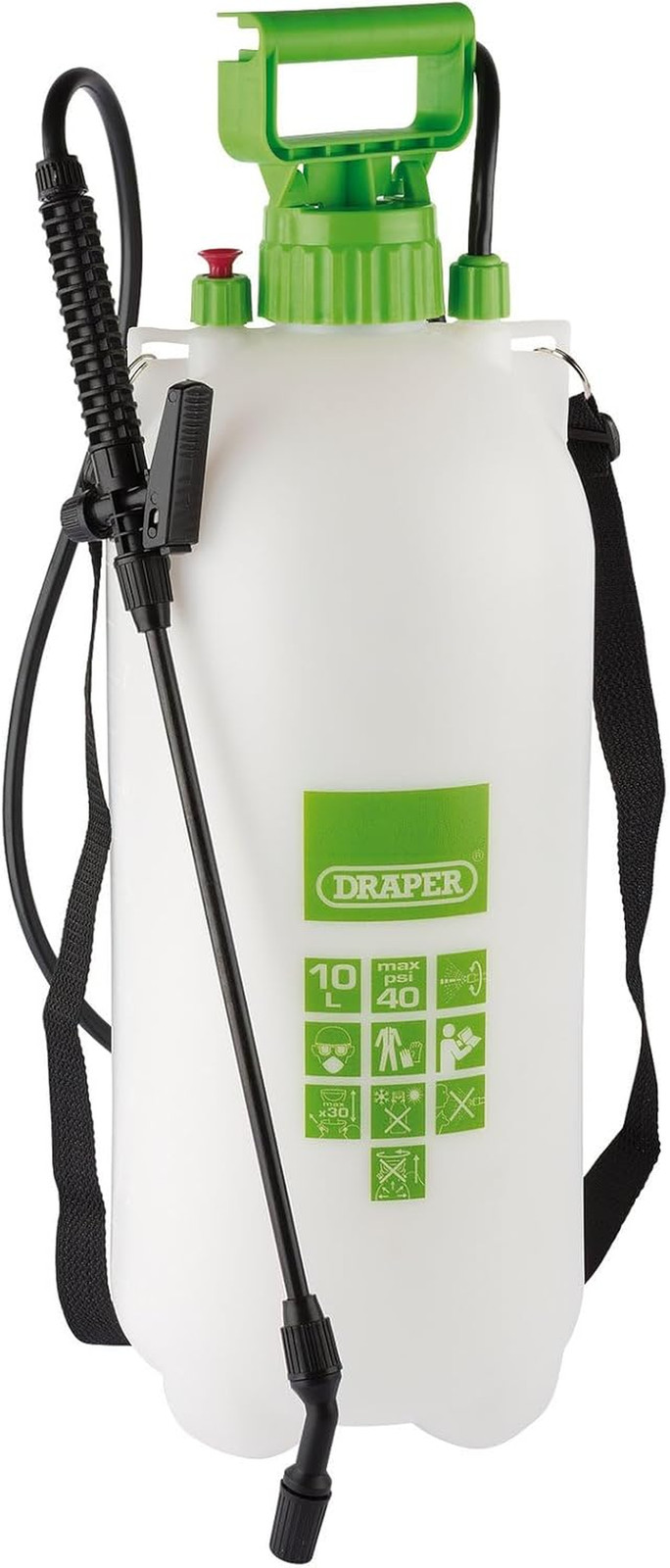Spruzzatore a Pressione per Carrello, 10 L, Pompa EPDM, Spruzzatore Da Giardino,