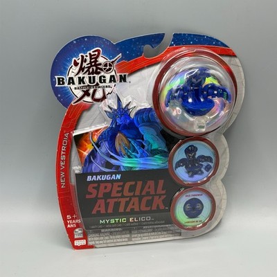 Bakugan Mystic Elico Blue Aquos Special Attack New Vestroia New Sealed w/ Dice