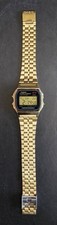 Casio Vintage Collection Watch Model A159WGE (593) JAPAN DH Gold Tone LED