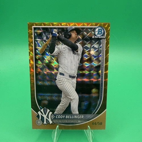2025 Bowman Chrome CODY BELLINGER #78 GOLD REFRACTOR/50