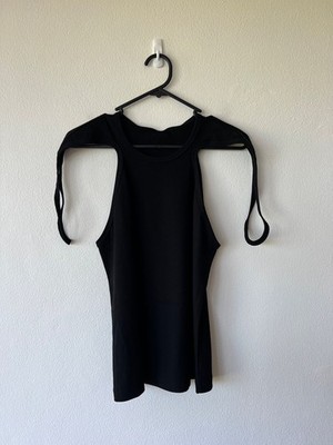 New dion lee sleeve loop top tank singlet small black xs s