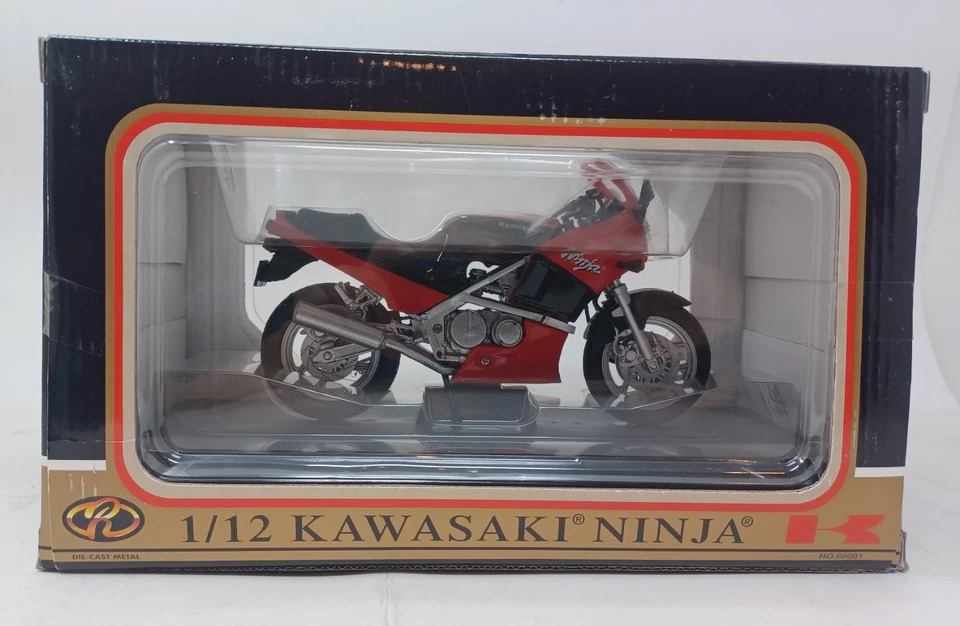 Литой металл MotorMax Kawasaki Ninja черный/красный 1:12 - Изображение 4 из 4
