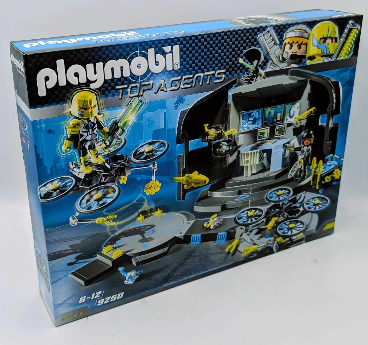 Playmobil 9250 Top Agents Dr. Drone's Command Center Drohnen Hauptquartier NEU