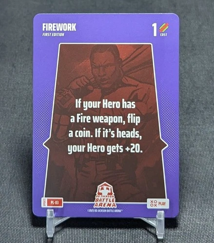 Firework Play Card 2025 Bo Jackson Battle Arena Alpha Update TCG #PL-83