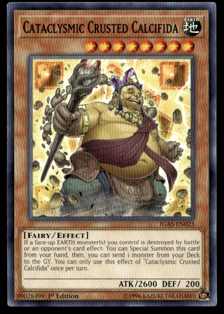 Cataclysmic Crusted Calcifida IGAS-EN025 1st Ed MP YuGiOh TCG | Buy 3 Get 5 Free