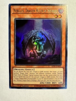 Yu-Gi-Oh! Nebulus, Draon Ruler of Mishaps ALIN-EN019 Ultra Rare 1st Ed.