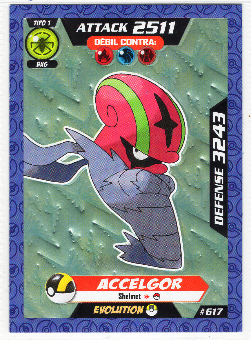 Accelgor #617 - 2017 Peru Pokémon Ultra V4 3Reyes South America Edition