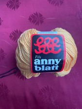 1 x 50g Fils Anny Blatt 100%  Baumwolle   Lauflänge 140 m gelb   Fb Nr 373