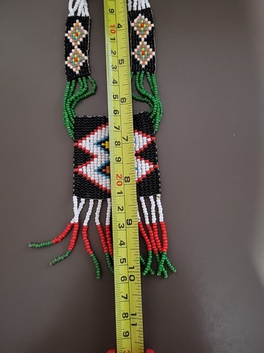 Vintage Handmade NATIVE AMERICAN BEADED Chocker - Picture 6 of 6