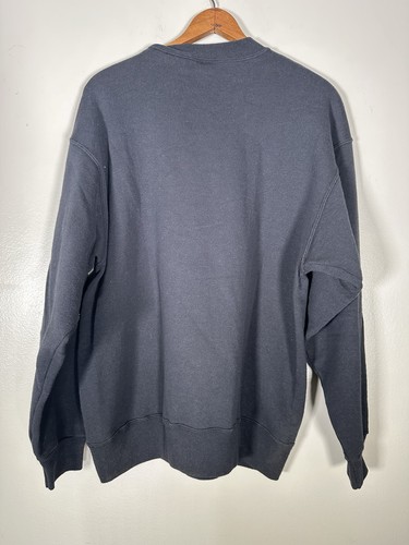 Vintage Hanes Yellowstone Embroidered Eagle Crewneck Sweatshirt  Mens L Black - Picture 5 of 10