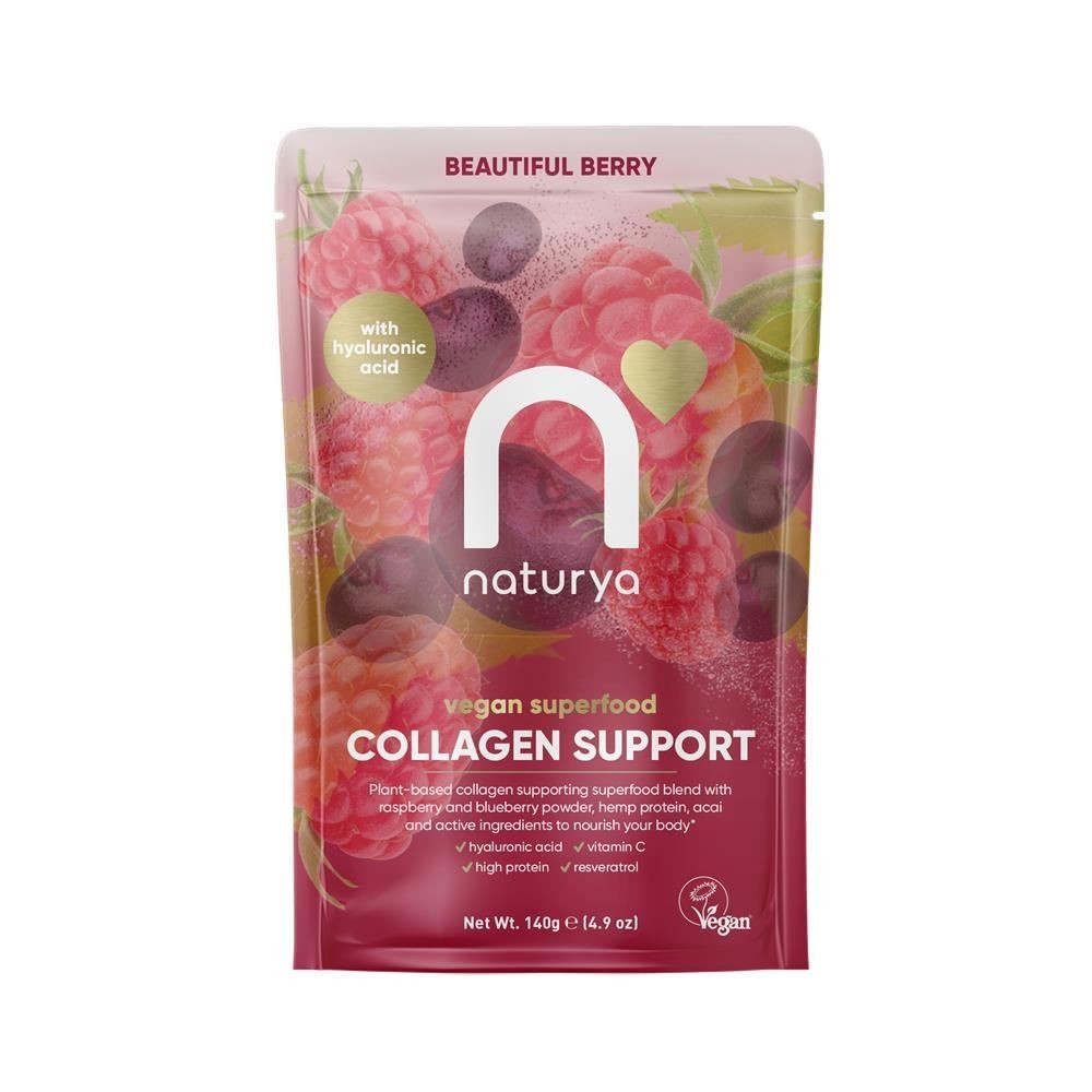 Naturya Collagen Support Beautiful Berry 140g - 4 Pack