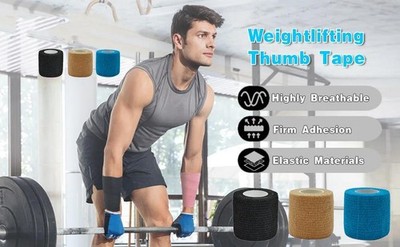 5/7.5cm Colorful Sports Self Adhesive Elastic Bandage Wrap Tape Elastoplast for
