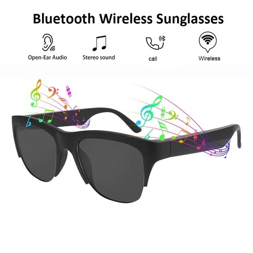 Bluetooth Sunglasses Mic Headphones Wireless Touch Stereo Speaker Smart Glasses