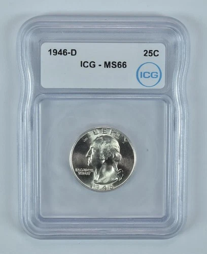 1946-D Washington Quarter MS66 ICG *0712