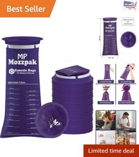 24 Pack Disposable 1000ml Leak-Proof Emesis Bags for Motion Sickness Relief