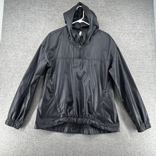 Fabletics Hoodie Wind Breaker Women size Medium Black Activewear