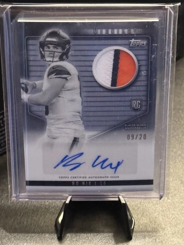 2024 Topps Midnight Bo Nix Rookie Jersey Autographs #RJA-BN Equinox #’d /20