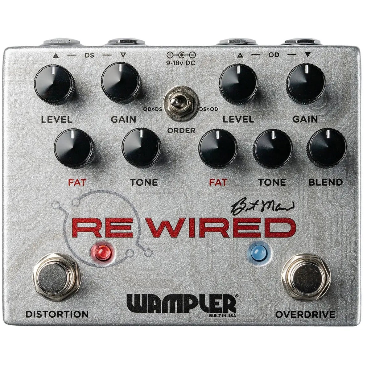 Педали Wampler обновлены фирменными педалями Brent Mason Signature Overdrive и Distortion 36890₽
