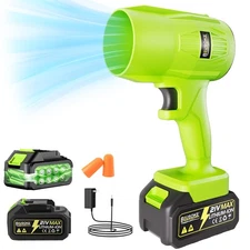 Cordless Snow Blower Electric Cordless Leaf Blower with Batteries and Charger