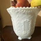 Vintage Napco 1187 Cleveland, Ohio USA Milk Glass Mid Century vase/Planter only