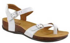 SAS Women's Shoes Pampa Comfort Sandal Pearl White 9.5 Medium FREE SHIPPING NEW