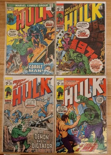 INCREDIBLE HULK COMIC LOT VINTAGE 1960S MARVEL BOOKS