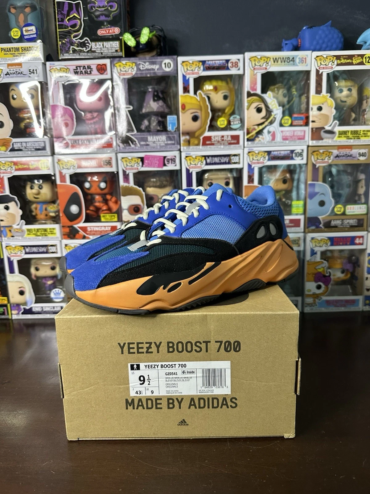 Taglia 9 5 Adidas Yeezy Boost 700 blu brillante