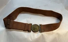 Civil War U.S. Navy Belt with Anchored Eagle Buckle and Original Leather