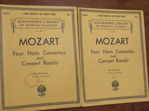 Two Mozart Four Horn Concertos and Concert Rondo for the Horn Piano Accomplished - Picture 2 of 6