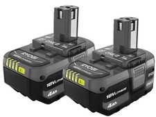 2 PACK OEM Ryobi Battery 18V One 4.0Ah GENUINE Lithium Ion NEW PBP2005