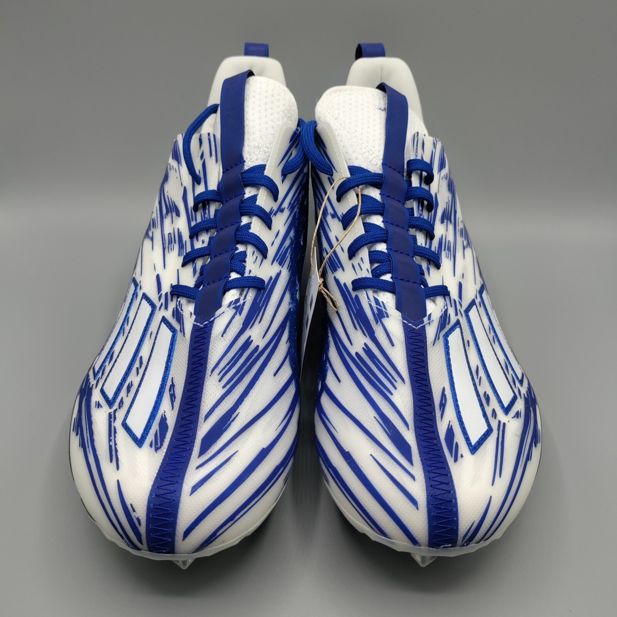 Adidas Adizero Football Cleats White Blue GW5059 Men’s Size 11 US Adidas Adizero 12.0 Football Cleats White Royal Blue Men main image 3