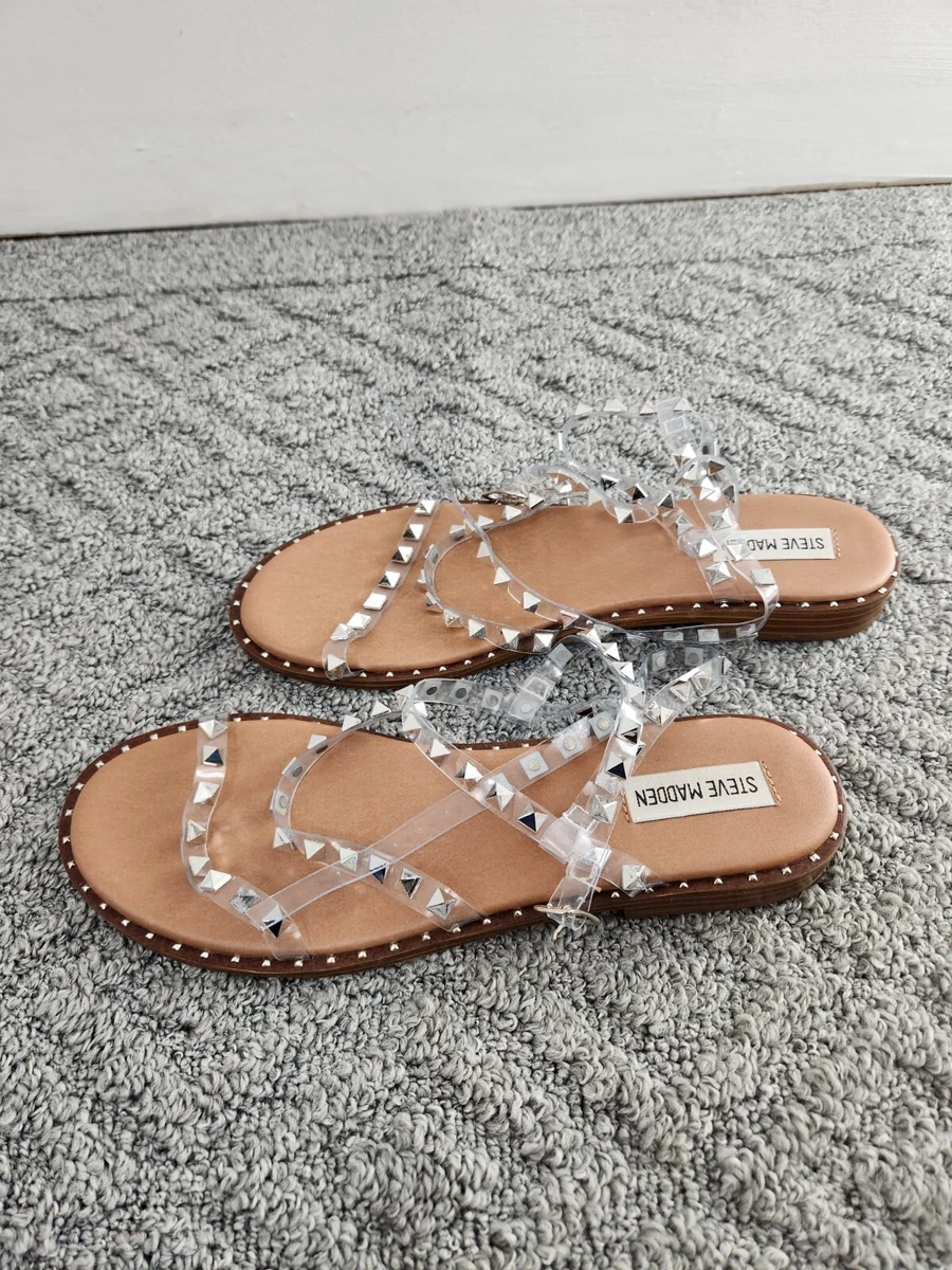 Steve madden cheap plastic sandals