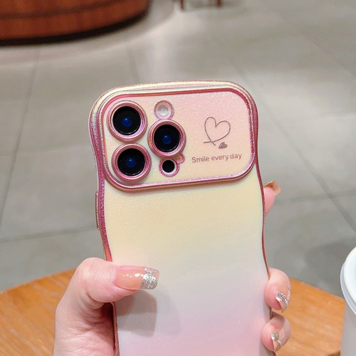 For iPhone 16 Pro Max 15 14 13 12 Glitter TPU Plating Wave Frame Curly Slim Case - 第 18/36 張圖片