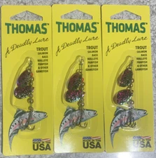 3 Packs Thomas Double Spinn 1/6 Oz Watermelon