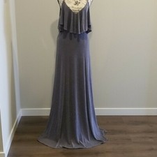 Show Me Your Mumu Women's Silver Sparkle Gown Medium, New W/O tags