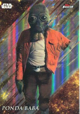 Star Wars Finest 2018 Refractor Base Card #73 Ponda Baba