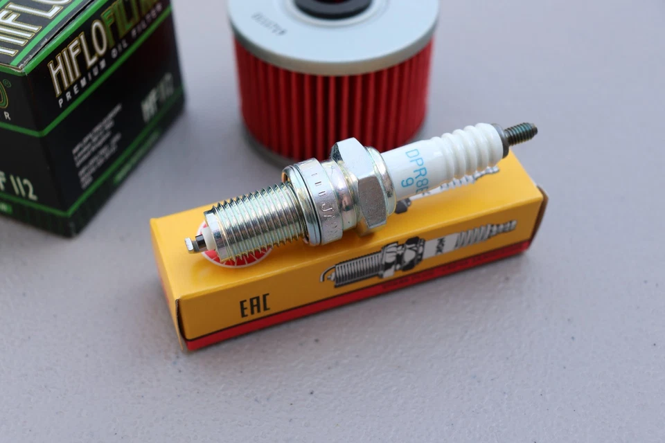 Honda XL350R XR350R Tune Up Kit NGK Spark Plug HIFLO Oil Filter XR350 XL 350 XR  - Image 2 of 2