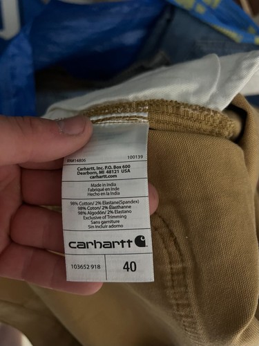 Carhartt Shorts Mens Size 40 Brown Rugged Flex Relaxed Fit Utility Work Short - Picture 12 of 13