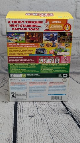 Brand New: Captain Toad Treasure Tracker + Toad Amiibo - Nintendo Wii U - Sealed - Picture 4 of 9