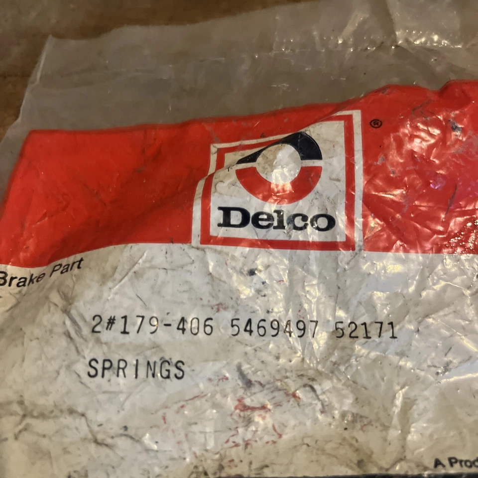 Muelles de retorno de freno NOS AC Delco #179-406 / GM # 5469497 Foto 2 de 4