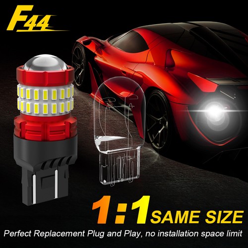 White 7443 921 Backup Reverse Lights LED Bulbs for Jeep Grand Cherokee 2011-2020 - Picture 6 of 12