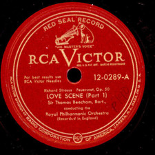 ROYAL PHILHARM. ORCH. & BEECHAM Richard Strauss: Feuersnot Op. 50  78rpm   G3161