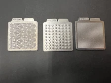 QuicKutz  Set of 3 Embossing Dies, 2" x 2"  Swirls, Dots, Stars