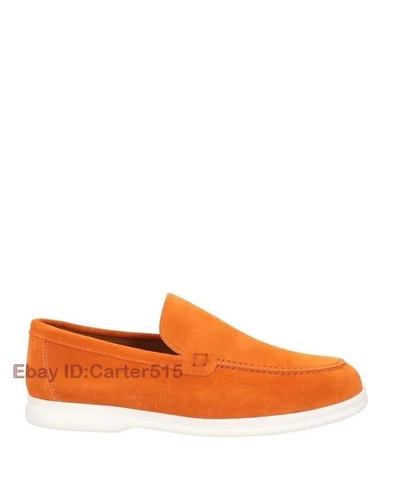 Mocasines informales de gamuza estilo británico para hombre ligeros sin cordones zapatos cómodos 38-48 - Imagen 9 de 46